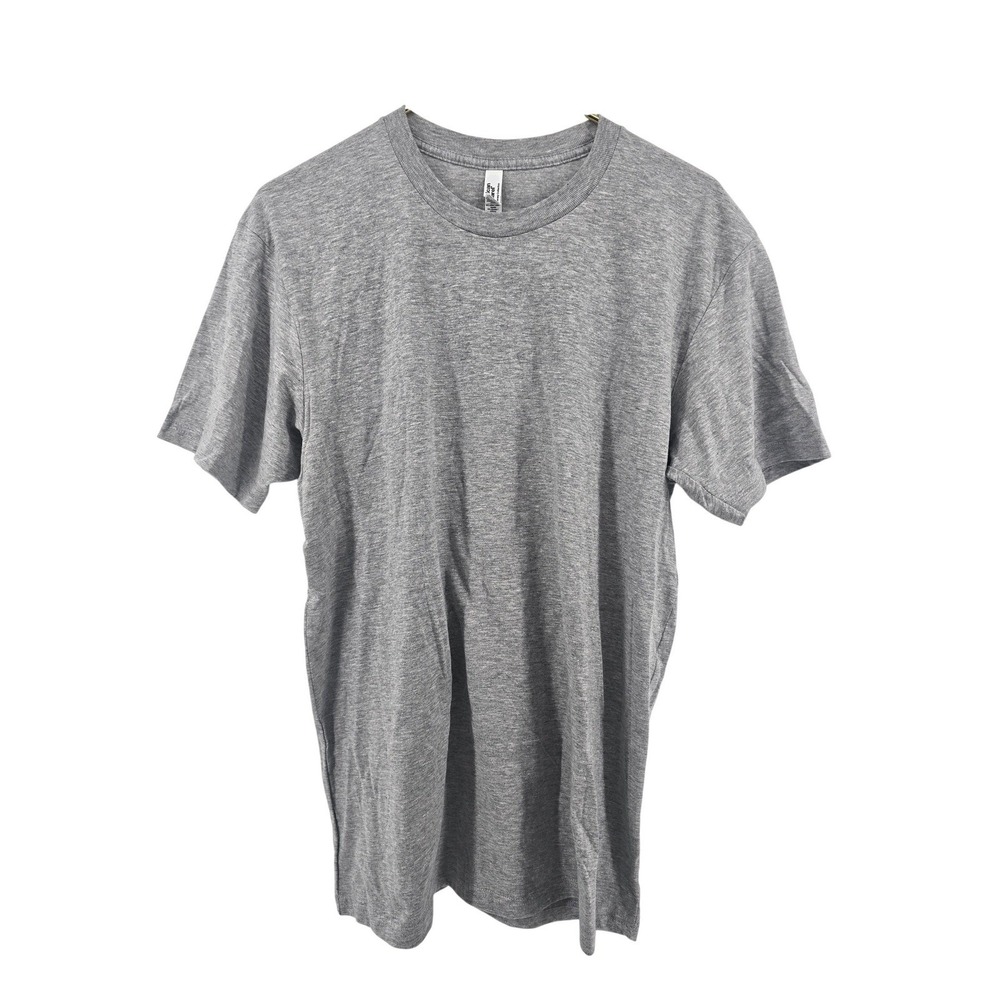 American Apparel T-Shirt Mens Large Fine Jersey Collection Heather Grey EUC